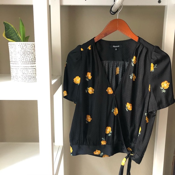 Madewell Tops - 🌟NWOT🌟Madewell Floral Wrap Top